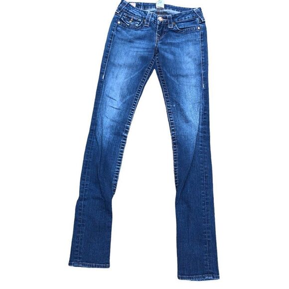 TRUE Religion Jeans Size 25 GEM STONE Blue - Picture 5 of 13
